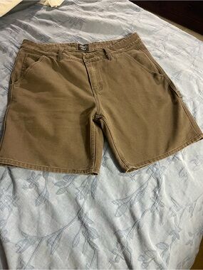 Wesc Men's Brown Canvas Jean Shorts